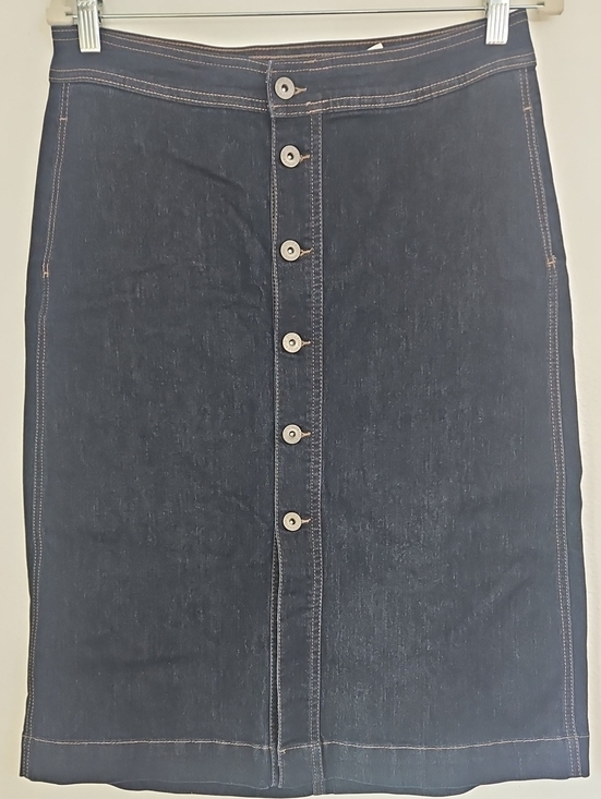 Style & Co. Dresses & Skirts - Style & Co. Dark Blue Button-Front Pencil Skirt